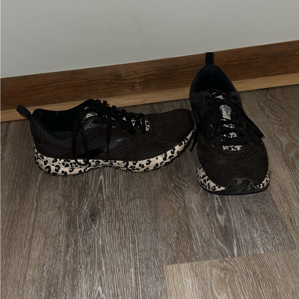 Brooks Black and White Athletic Shoes